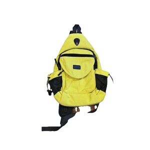 MOSISO Yellow Sling Backpack Anti Theft Hiking NEW Water Bottle Pocket